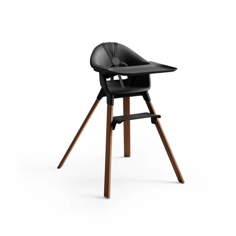 Clikk High Chair – Black/Warm Brown