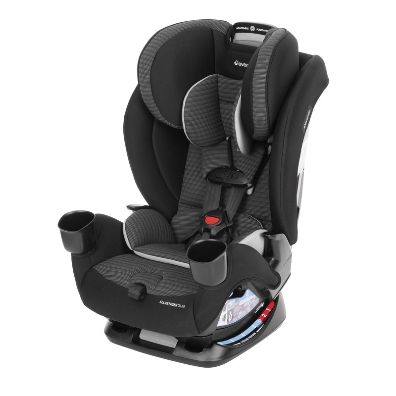 All4Stages Slim 4-in-1 Convertible Car Seat – Tybee Black (See Description)