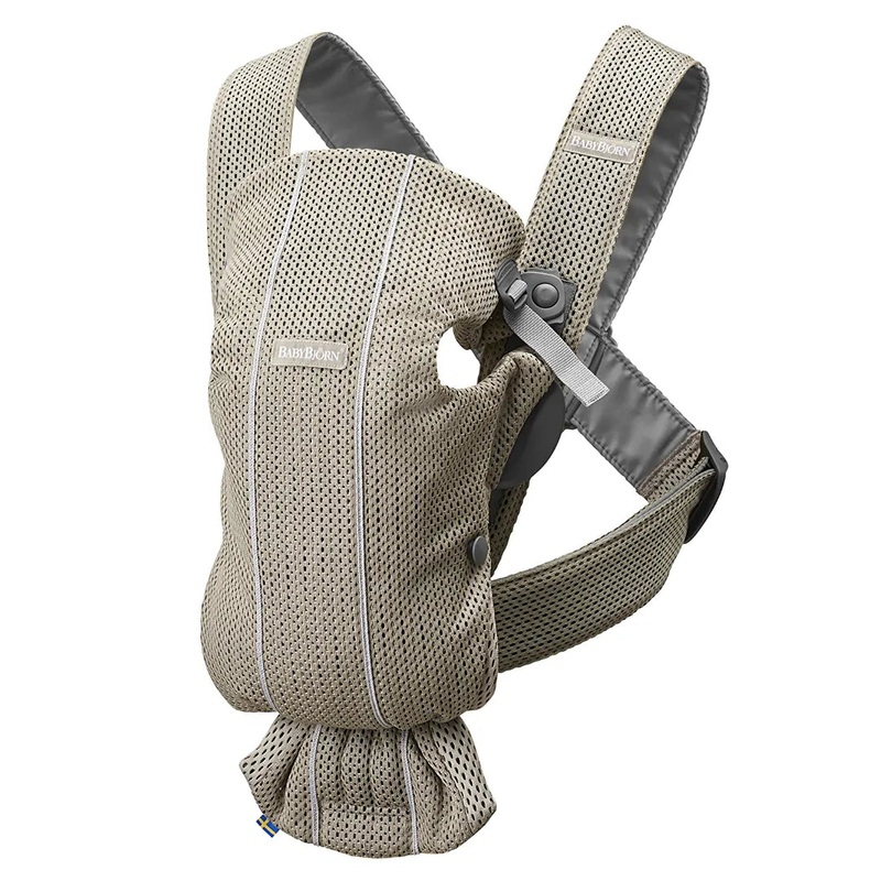 Baby Carrier Mini 3D Mesh – Gray Beige