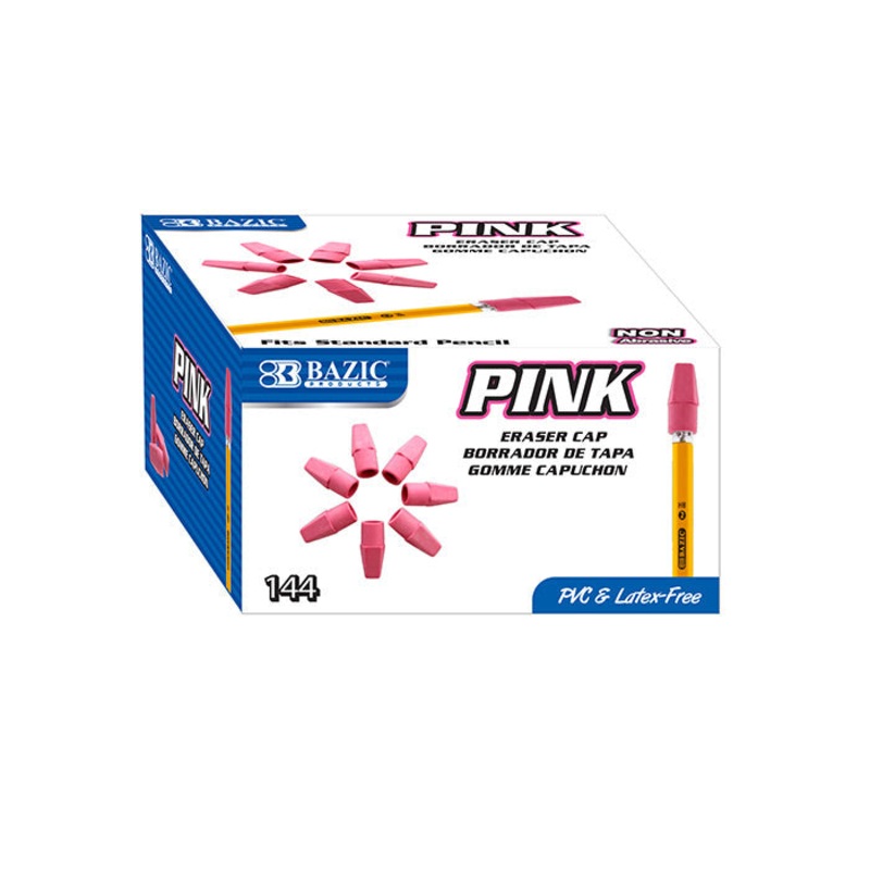 BAZIC Pink Eraser Top (144/Box)