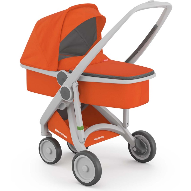 Greentom Carrycot Stroller – Grey/Orange