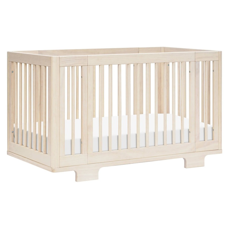 Yuzu 8-in-1 Convertible Crib with All-Stages Conversion Kits – Washed Natural