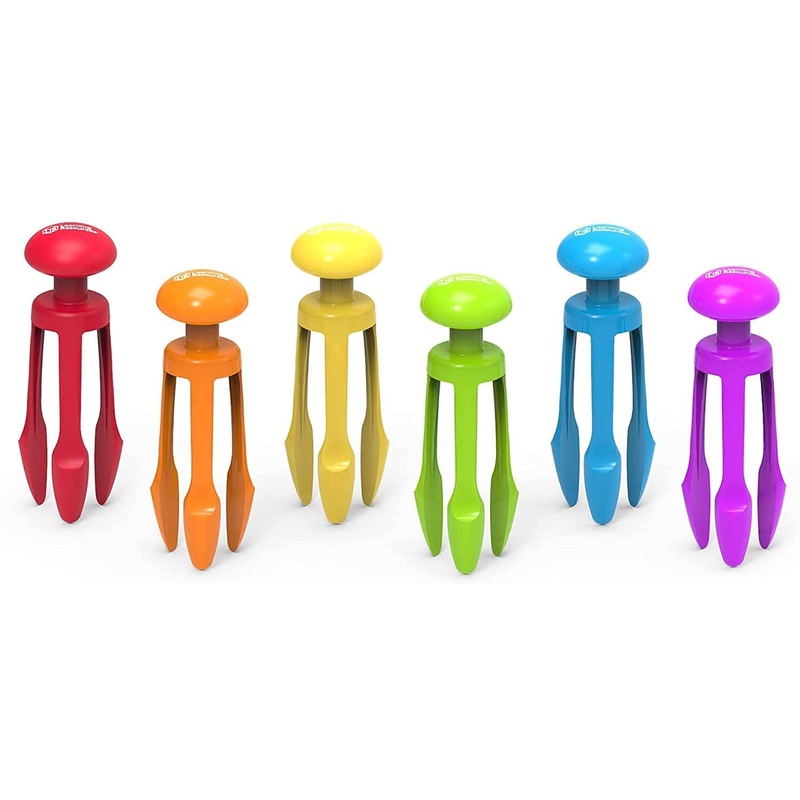 3 Prong Tong, Pencil Grip Tongs, Sensory Bin, Fine Motor Toy, Set of 6,