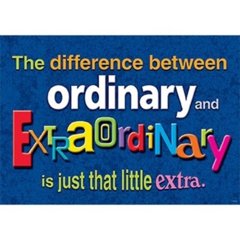 Argus Poster: The Difference Between Ordinary and Extraordinary