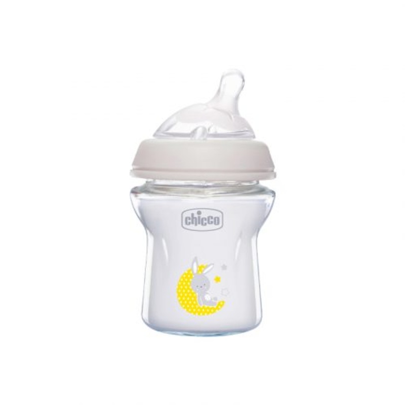 Chicco Natural feeling Glass Bottle Bunny 150ml