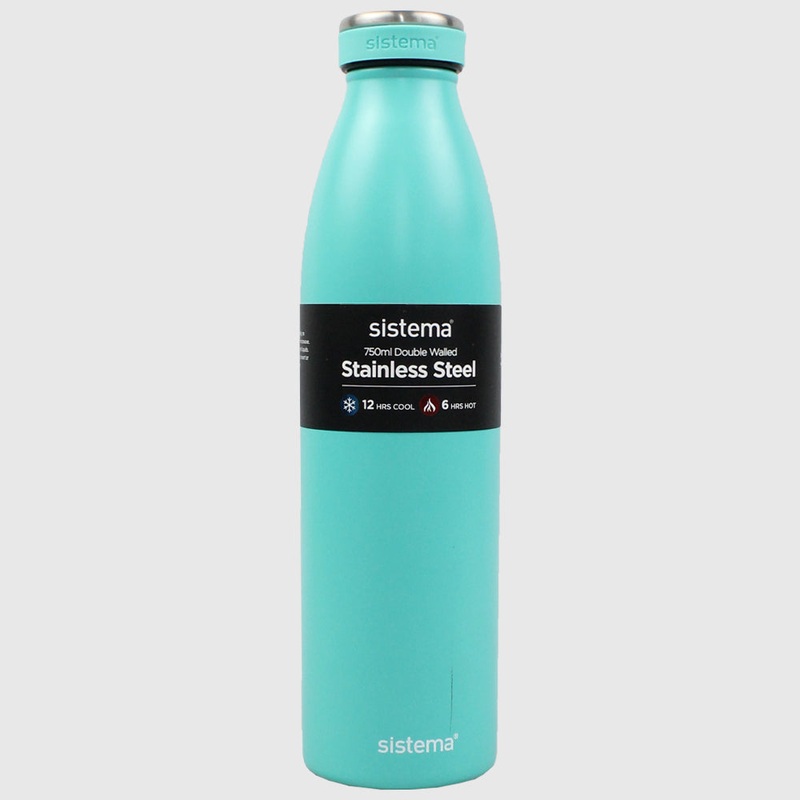 MINTY TEAL SISTEMA HYDRATION 750ML STAINLESS STEEL BOTTLE