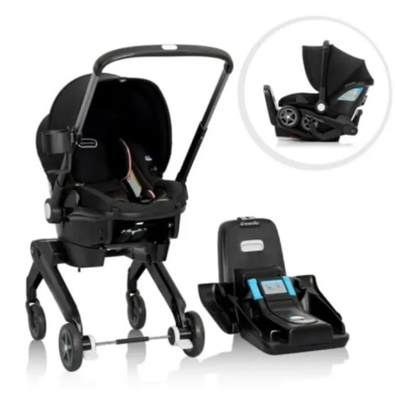 Shyft DualRide with Carryall Storage Infant Car Seat and Stroller – Ayer Pink