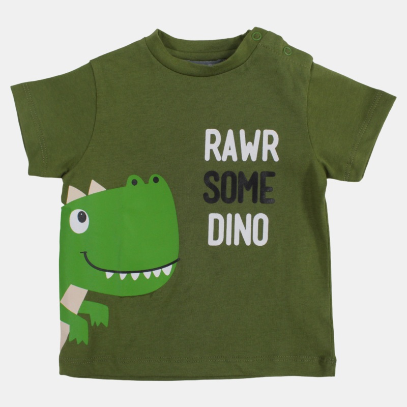 Baby Boys Cotton T-Shirt – Rawrsome Dino