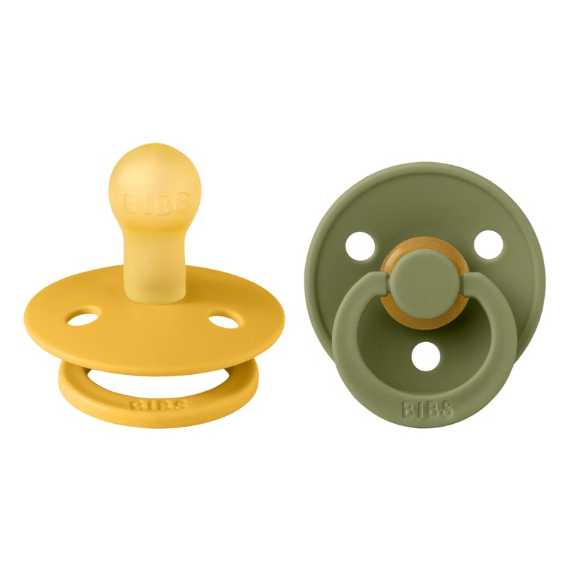 BIBS Pacifier 2 Pack – Honey Bee + Olive