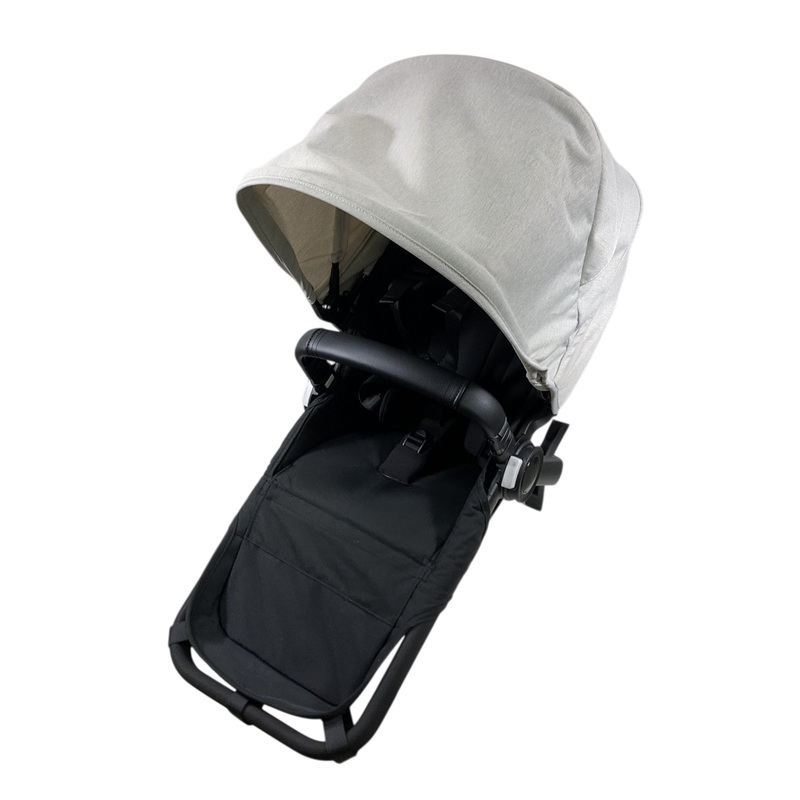Bugaboo Donkey 5 Duo Extension Set, Black, Midnight Black, Misty White, 2025, with Canopy