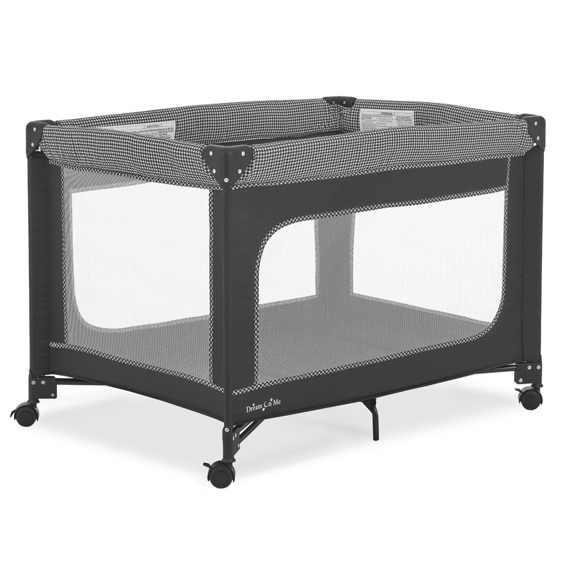 EZGo Portable Playard – Black And White