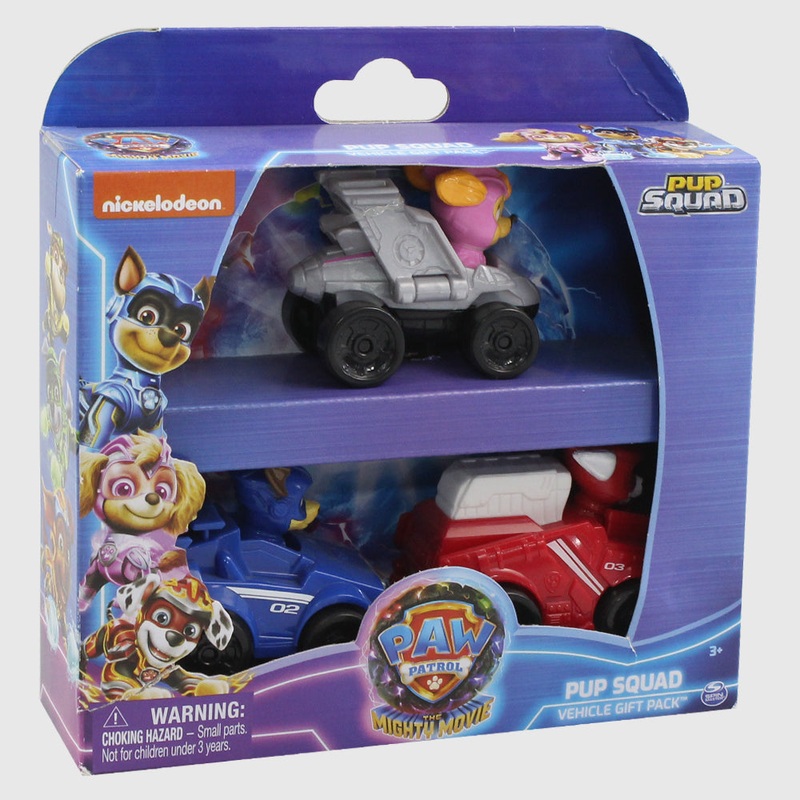 Paw Patrol The Mighty Movie Pup Squad Vehicle Giftpack – 3 Pack