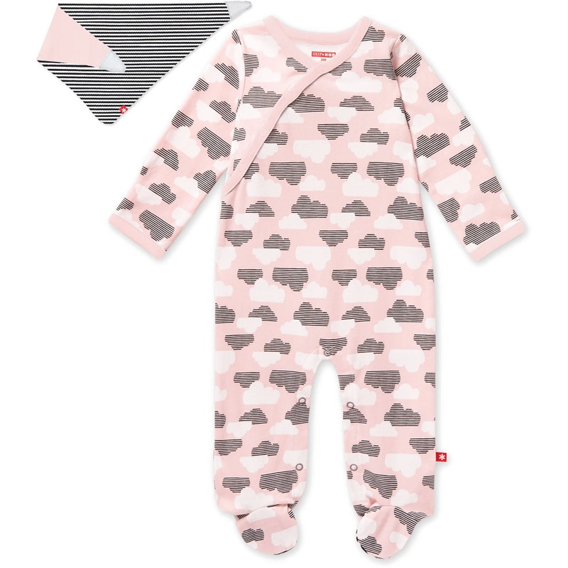 Skip Hop Star-Struck Footie & Bandana Bib – Pink (6 Months)