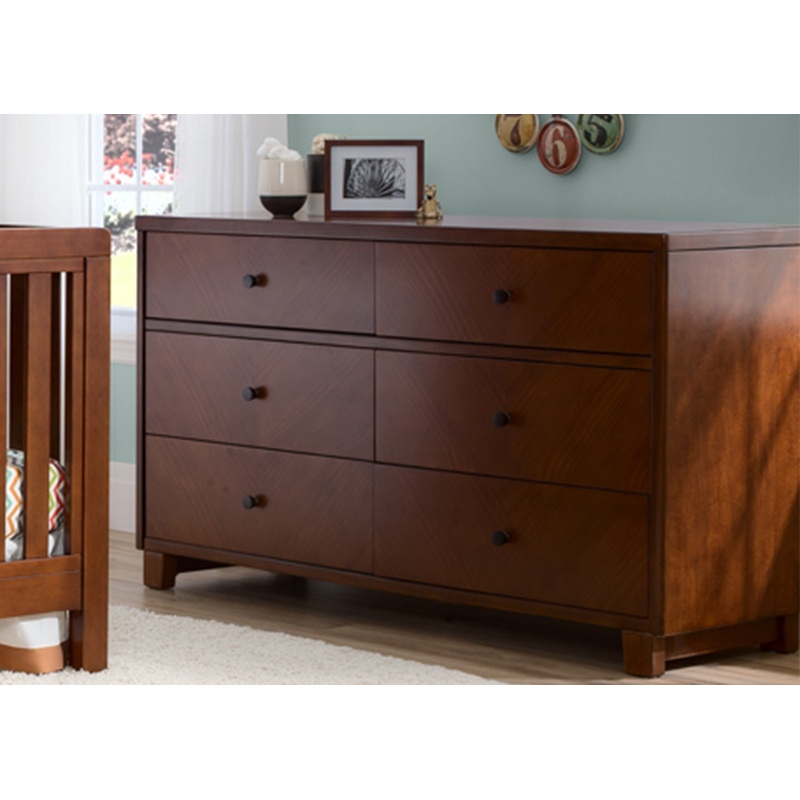 Chevron 6 Drawer Dresser