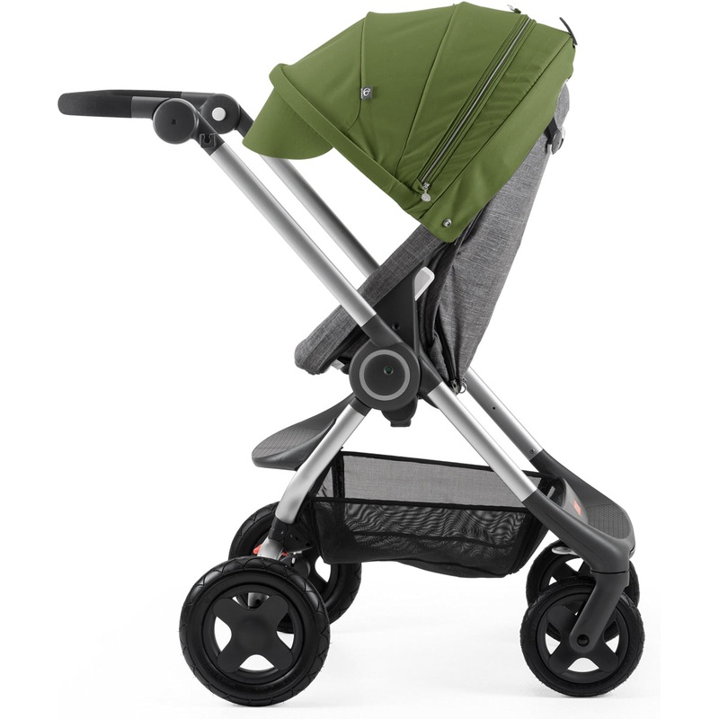 Stokke Scoot Complete Stroller – Black Melange/Green