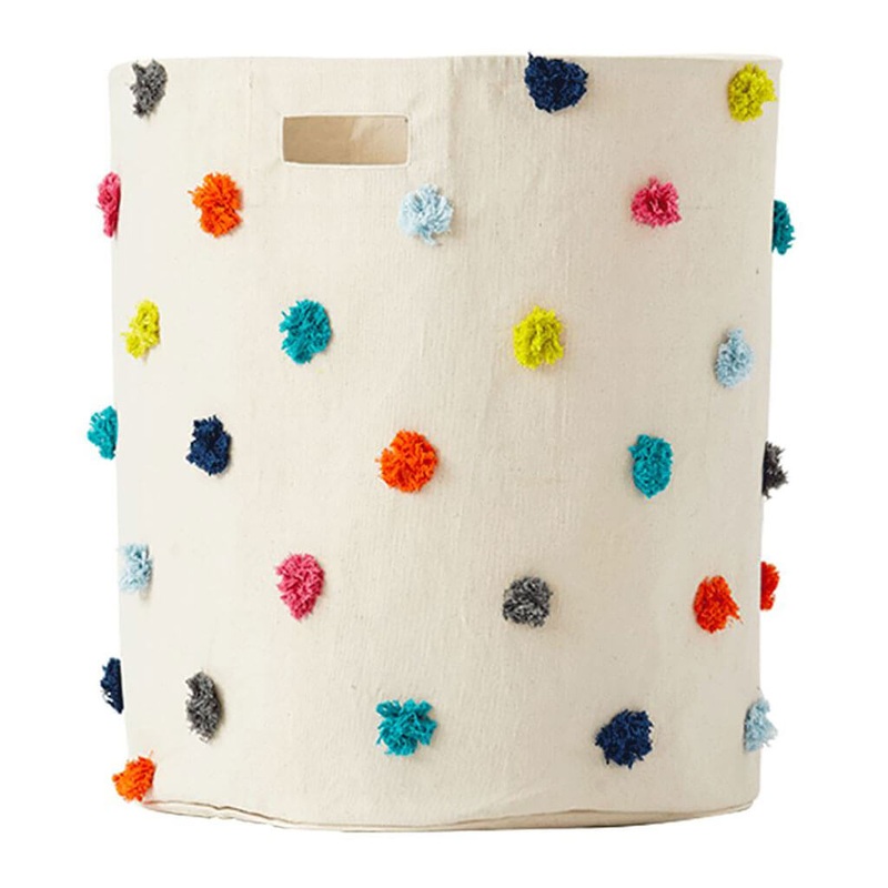 Storage Hamper Pom Pom Multi