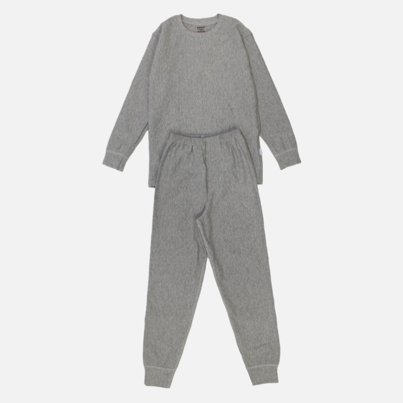 Unisex Grey Thermal Underwear Set