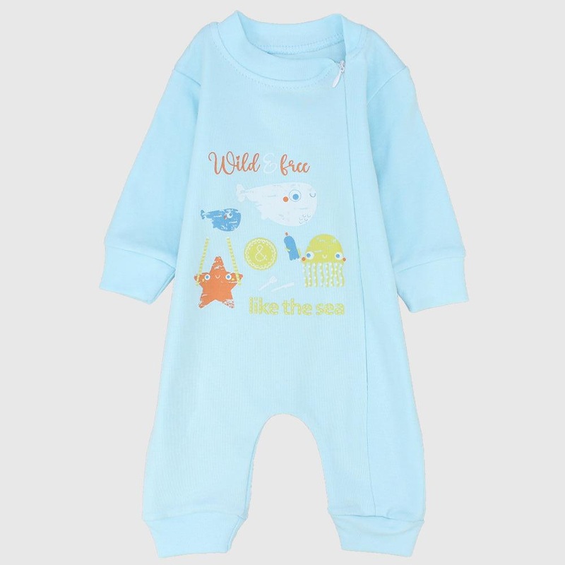 “Wild & Free” Long-Sleeved Baby Footie