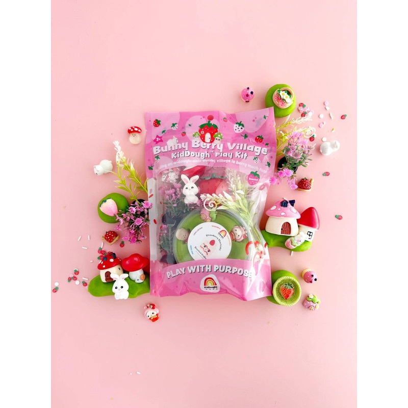 Earth Grown KidDoughs Bunny Berry Village KidDough Play Kit