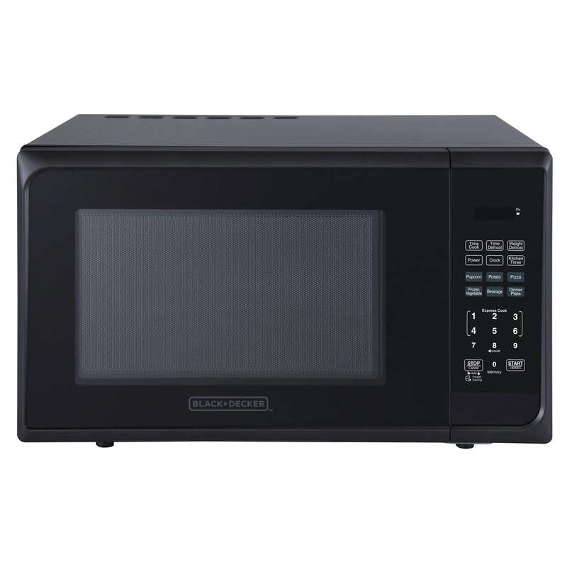 1000W Microwave Oven – Stainless Steel Black