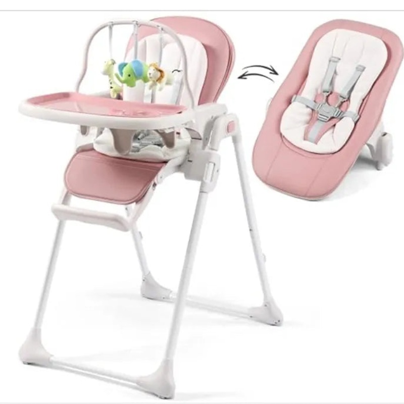 3-in-1 Convertible Baby High Chair – Taupe