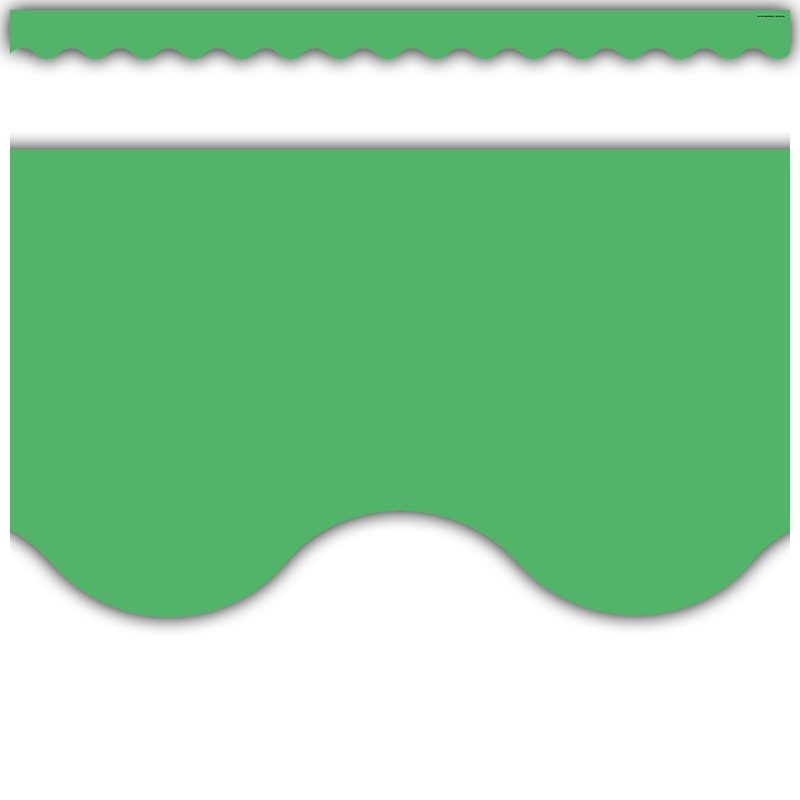 Eucalyptus Green Scalloped Border Trim