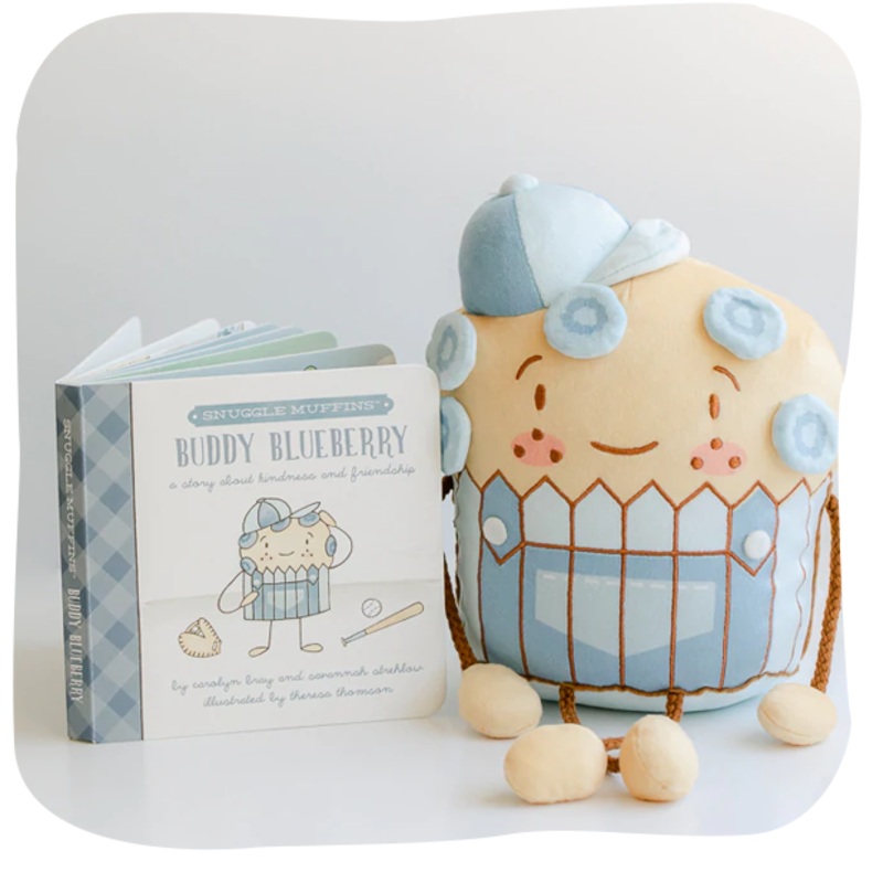Snuggle Muffins Buddy Blueberry Book & Snuggler Set