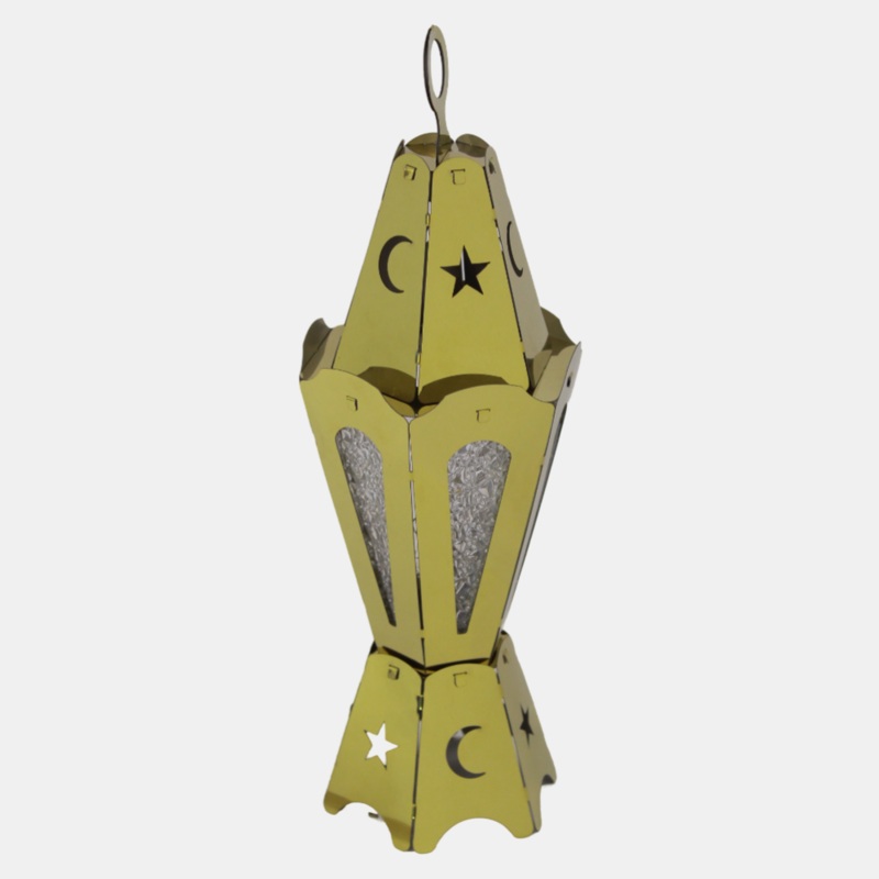 Stainless Steel Hexagonal Lantern Ramadan Decor
