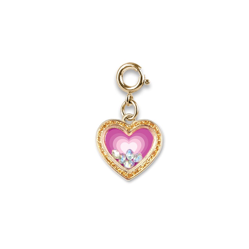 Charm It Gold Heart Shaker Charm