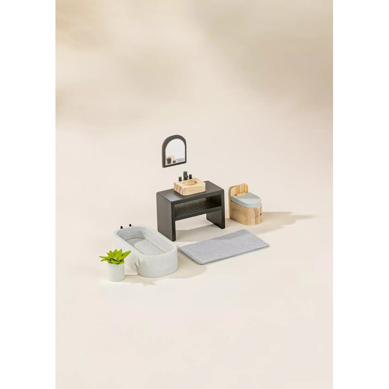 Coco Village Wooden Doll House Bathroom Furniture