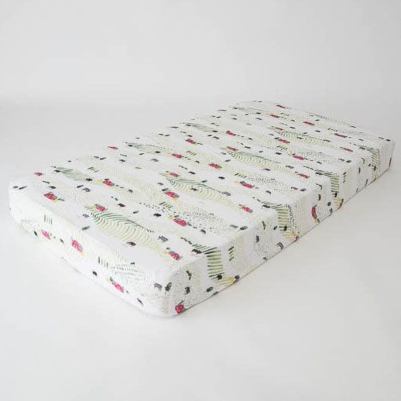 Little Unicorn Cotton Muslin Fitted Crib Sheet – Rolling Hills