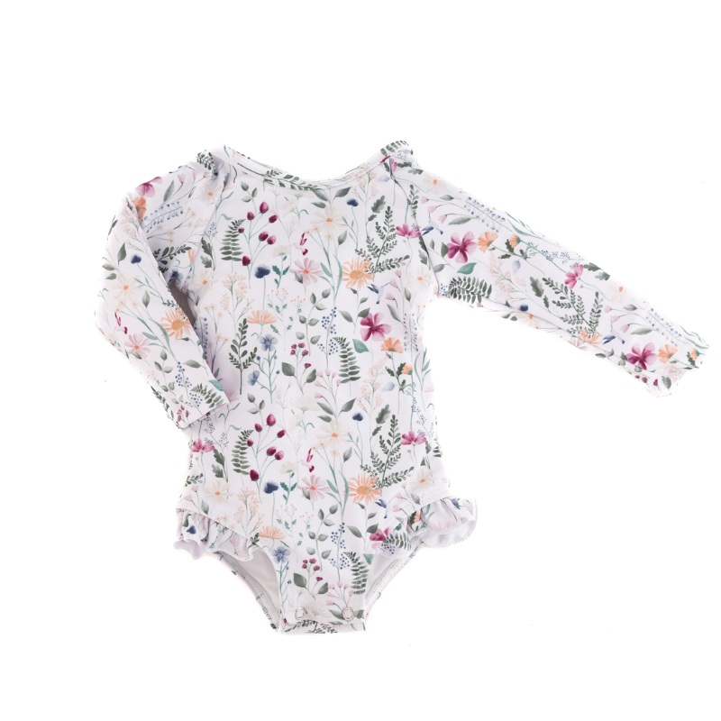 Ruffle Rashguard Suit