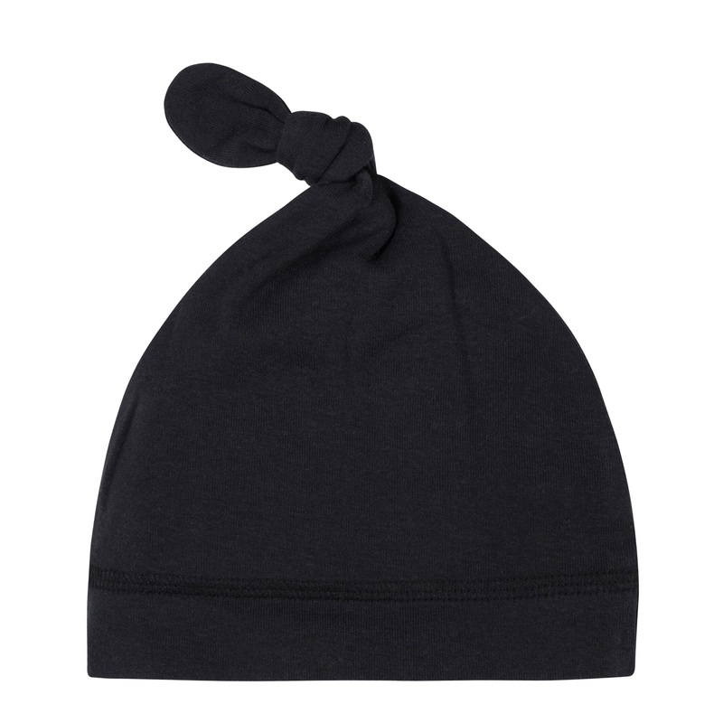 Baby Boys Black Organic Cap