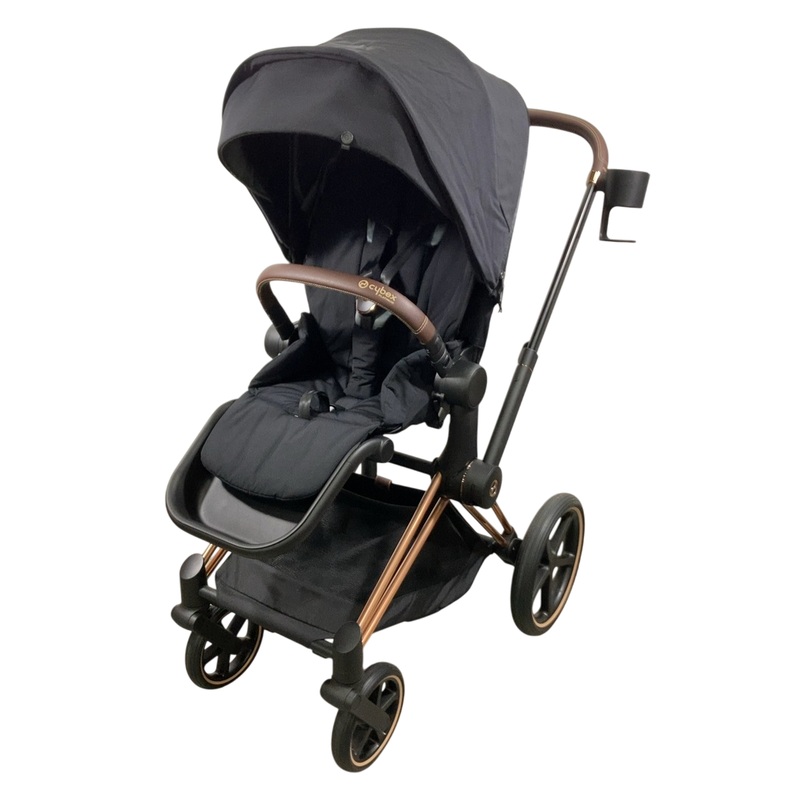 Cybex Priam4 Stroller, 2023, Deep Black, Rose Gold