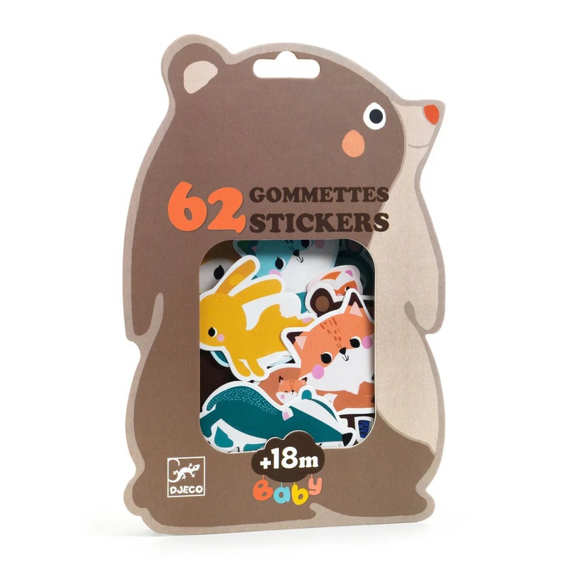 Djeco 62 Baby Forest Animals Stickers