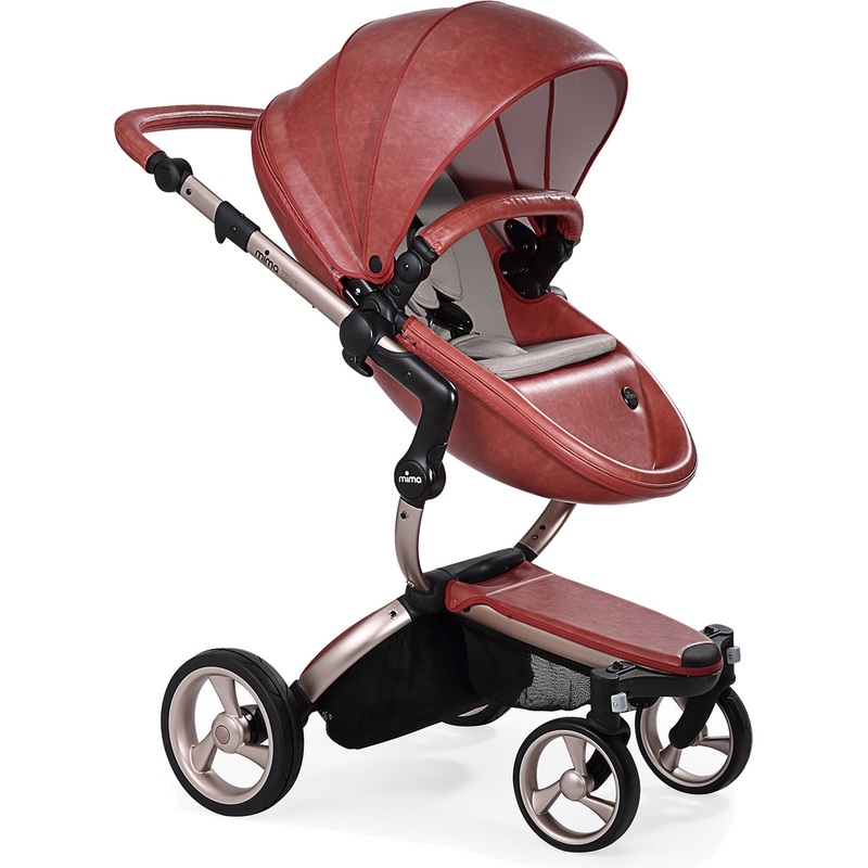 Mima 2019 Xari Complete Stroller, Rose Gold – Sicilian Red / Stone White