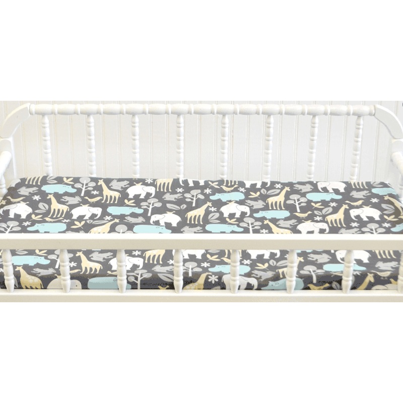 New Arrivals Urban Zoo in Grey Changing Pad Cover