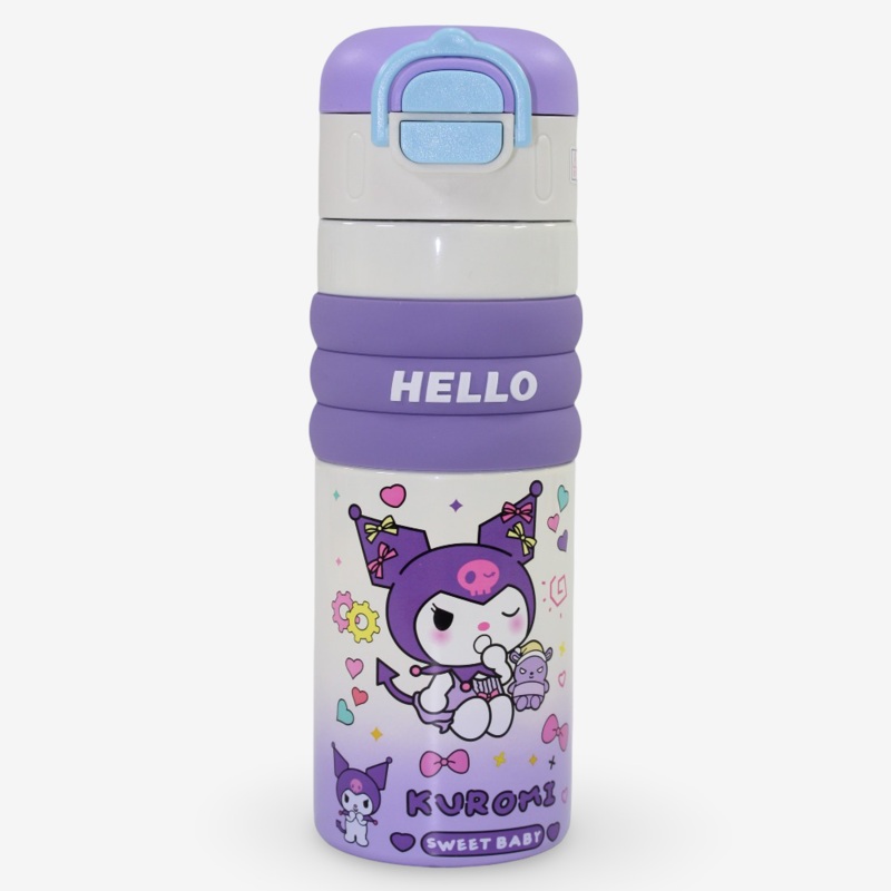 Stainless Steel Water Bottle  Kuromi Design – Purple