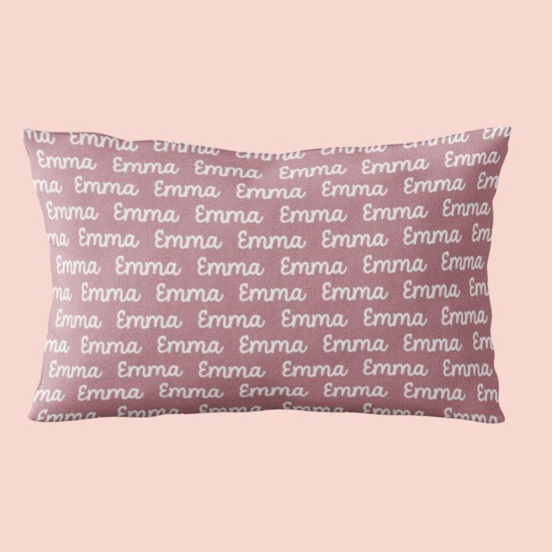 Sugar + Maple Custom Pillow | Repeating Name