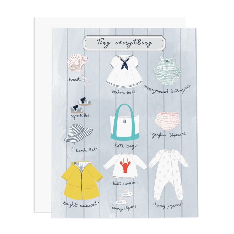 Tiny Everything Girl Greeting Card