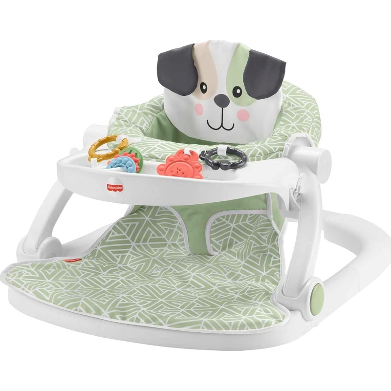 Fisher Price Premium Sit-Me-Up Floor Seat with Toy Tray, Puppy Perfection