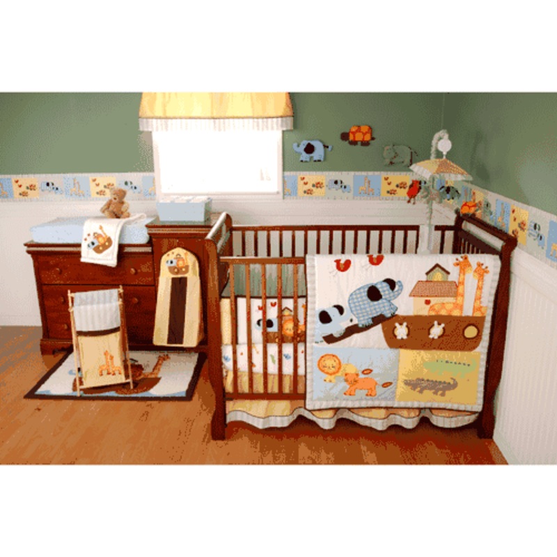 KidsLine Lil’ Kids It Takes Two 4 Piece Crib Set