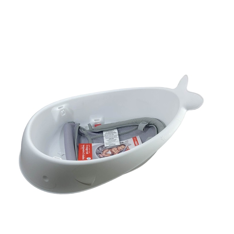 Skip Hop Moby Bath Smart Sling 3-Stage Bathtub, White