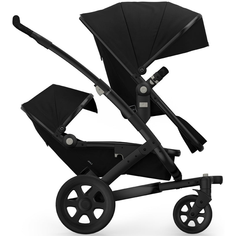 Joolz Geo 2 Tailor Twin Stroller – Black/Black/Black/Black Double-Stitched
