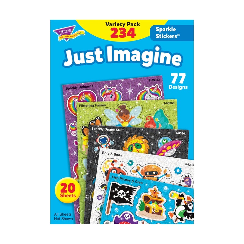 Just Imagine Sparkle Stickers Variety Pack