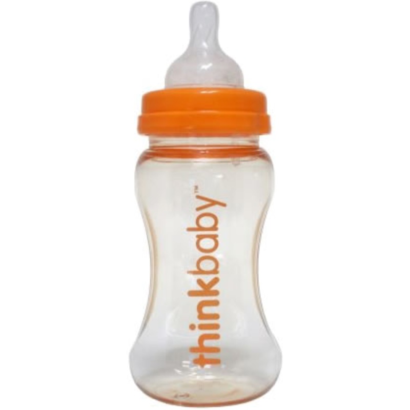 ThinkBaby Single Polypropylene Bottle with Stage A Nipple – 9 OZ