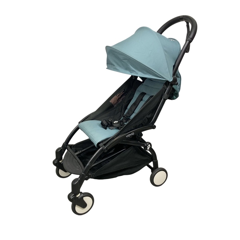 Babyzen YOYO2 Complete Stroller, 2023, Black with Aqua