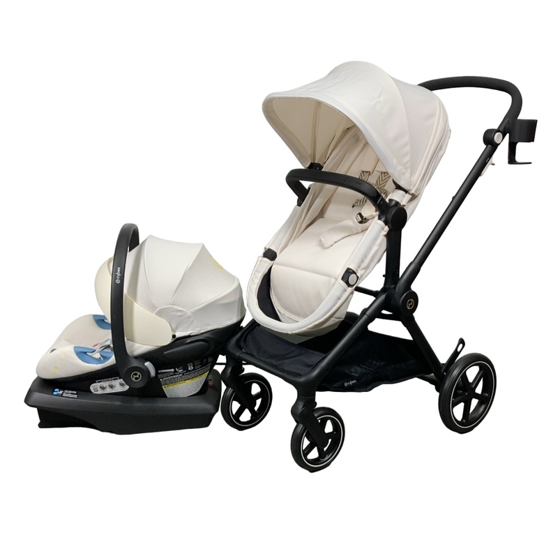 Cybex  Eos and Aton G Travel System, 2024, Black, Seashell Beige