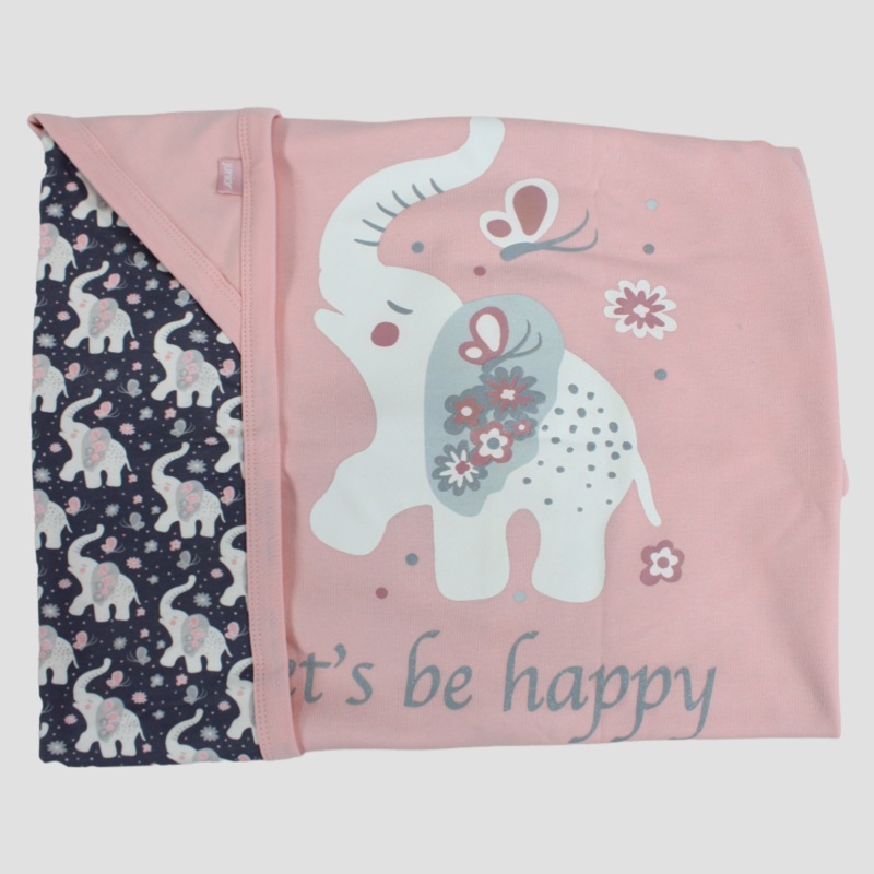 Happy Elephant Baby Blanket
