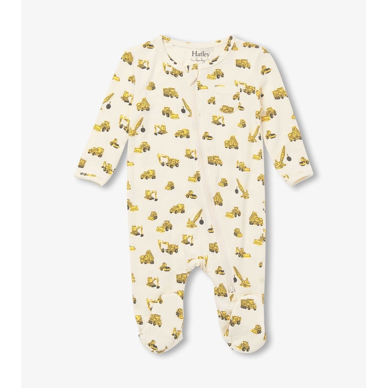 Hatley Baby Boys Under Construction Footed Sleeper